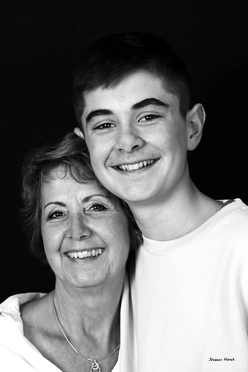 Studio photos famille N&b